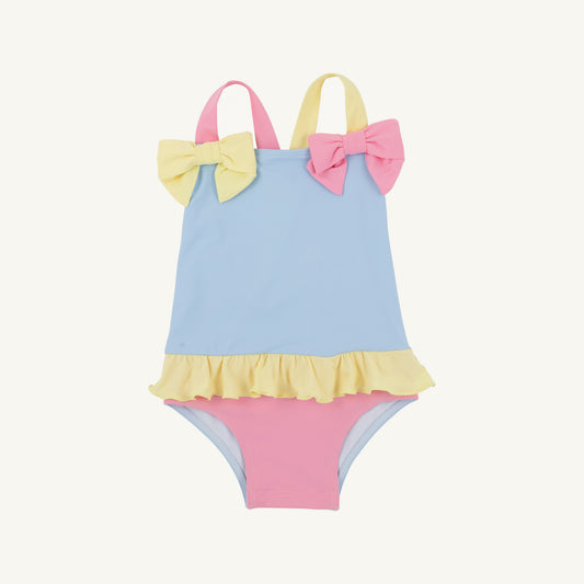 Taylor Bay Bathing Suit- Pink/Lake Worth Yellow