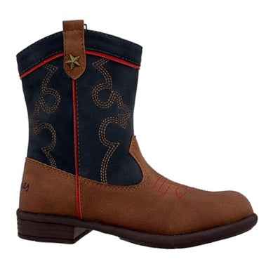 Dallas- Navy/Brown Boot