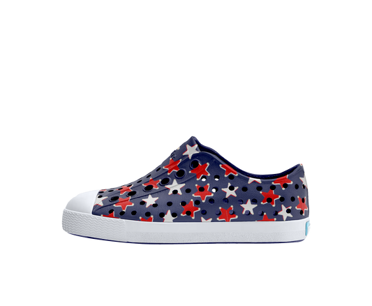 Jefferson Print Regatta Blue/ Shell White/ Torch Star Badge