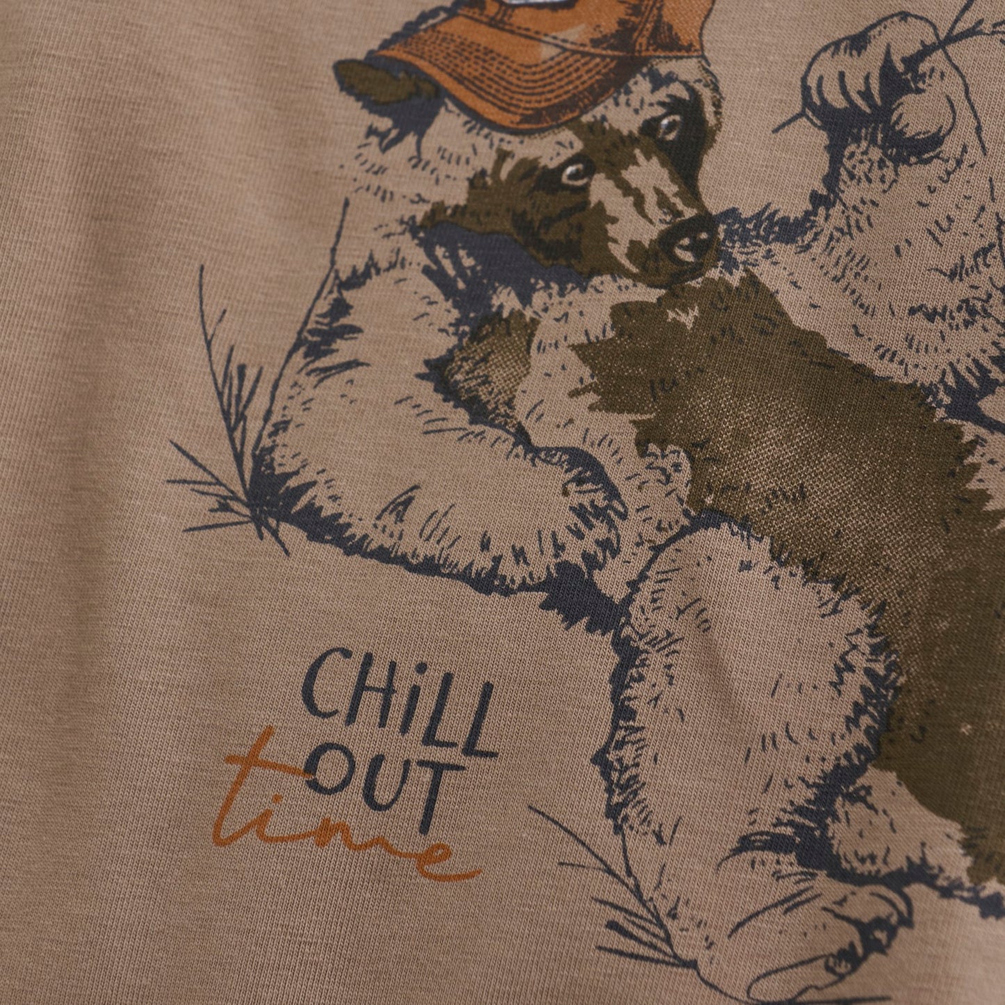 Chill Out Time Shirt - Taupe Gray