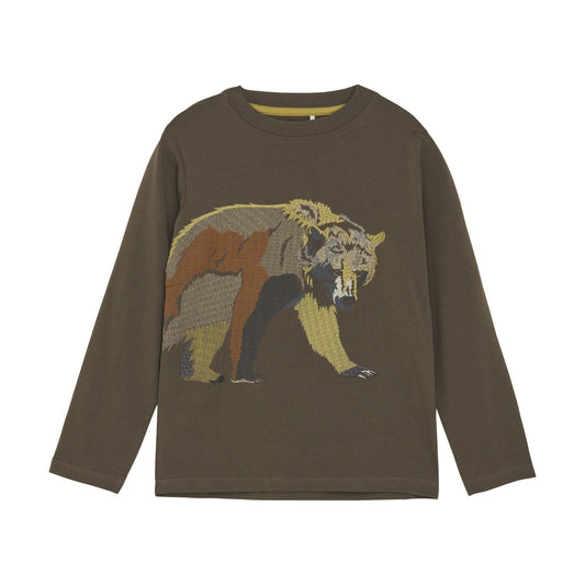 Bear L/S Tee - Canteen