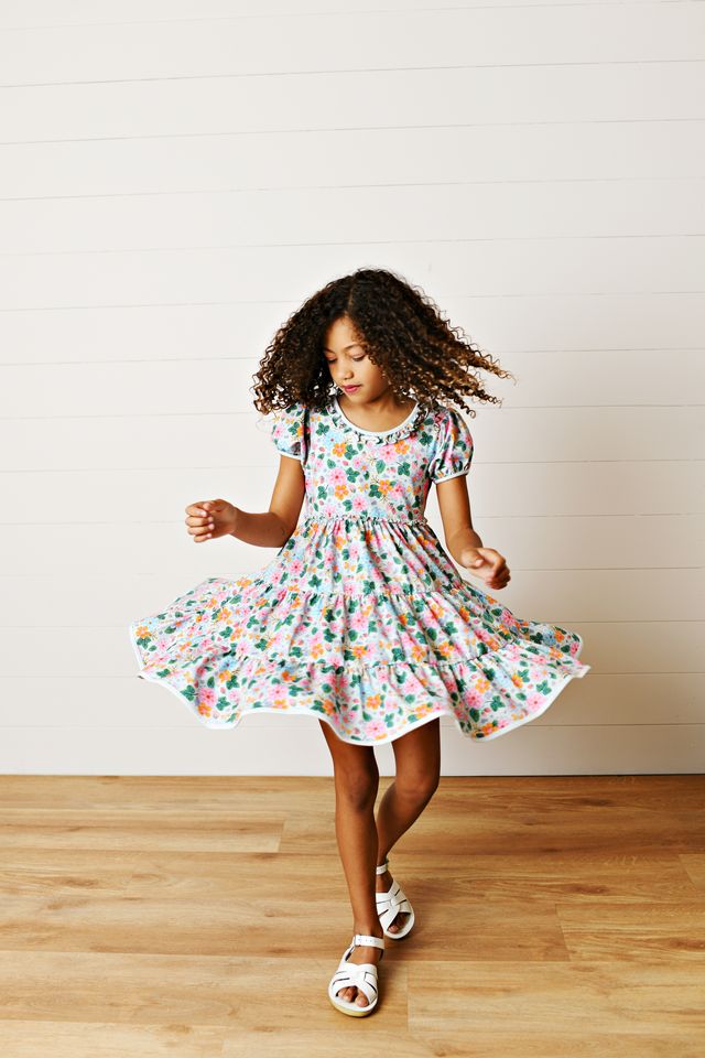 Blue Floral Dress