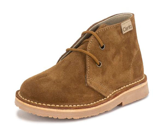 Tan Suede Boot - Lace Up