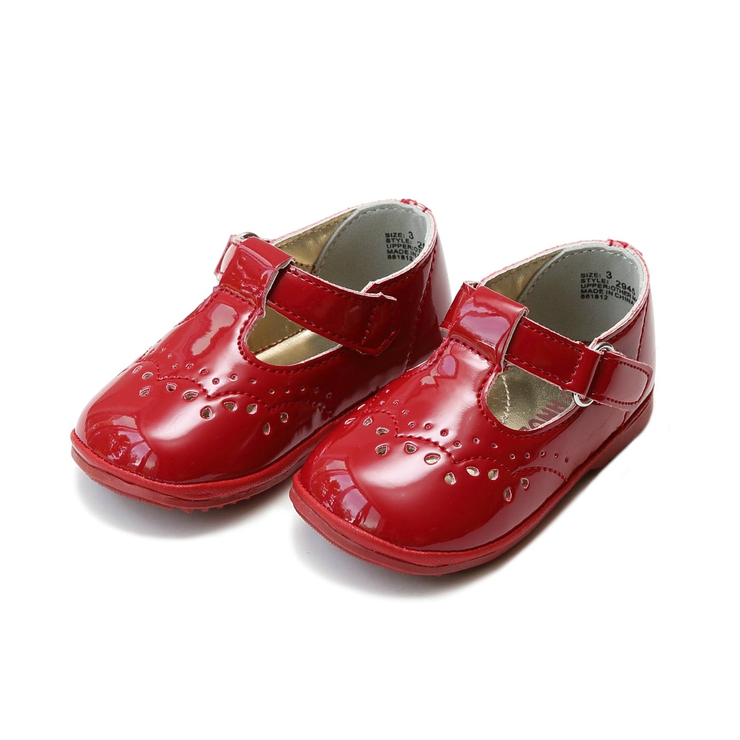 Birdie Patent Red T-Strap