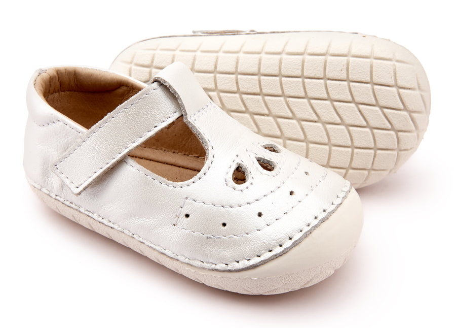 Royal Pave White Baby Walking Shoe