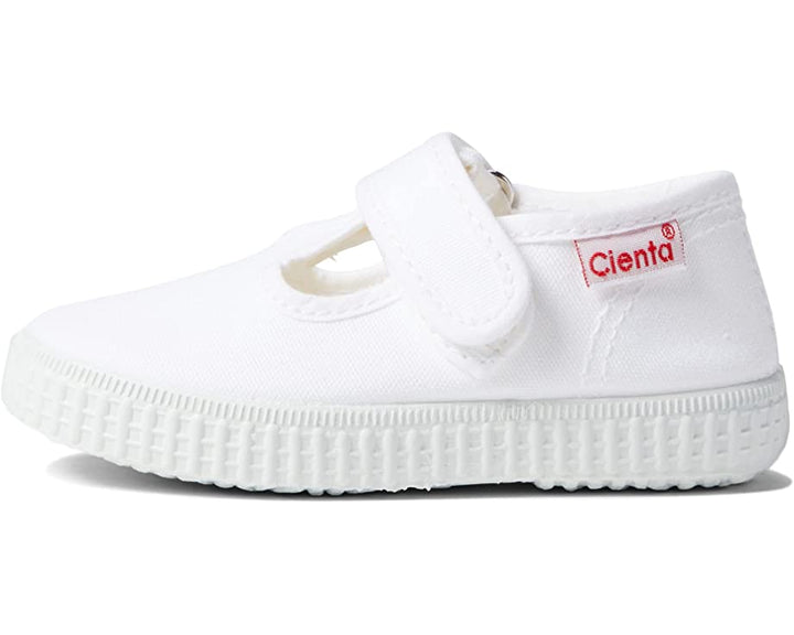 White T-Strap Velcro