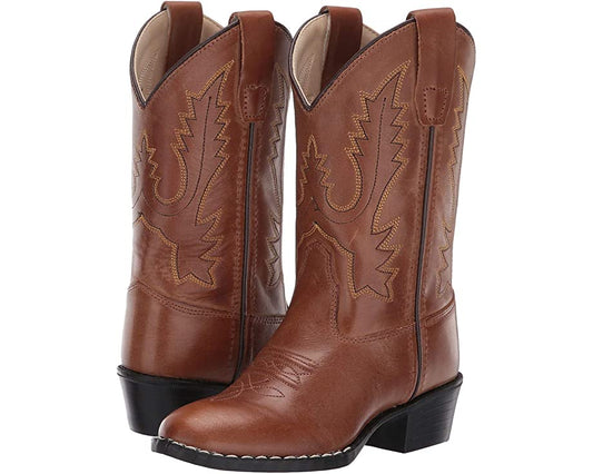 Youth Brown Cowboy Boot - Round Toe