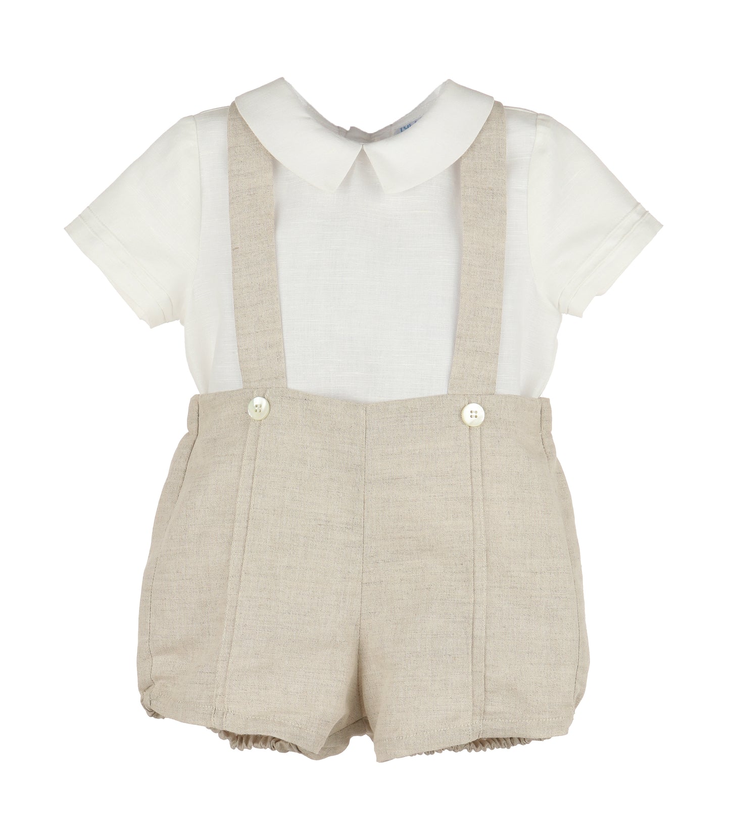 Lovers Linen Boy Set - Beige