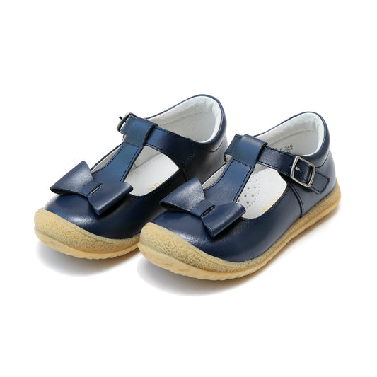 Emma Bow T-Strap Navy