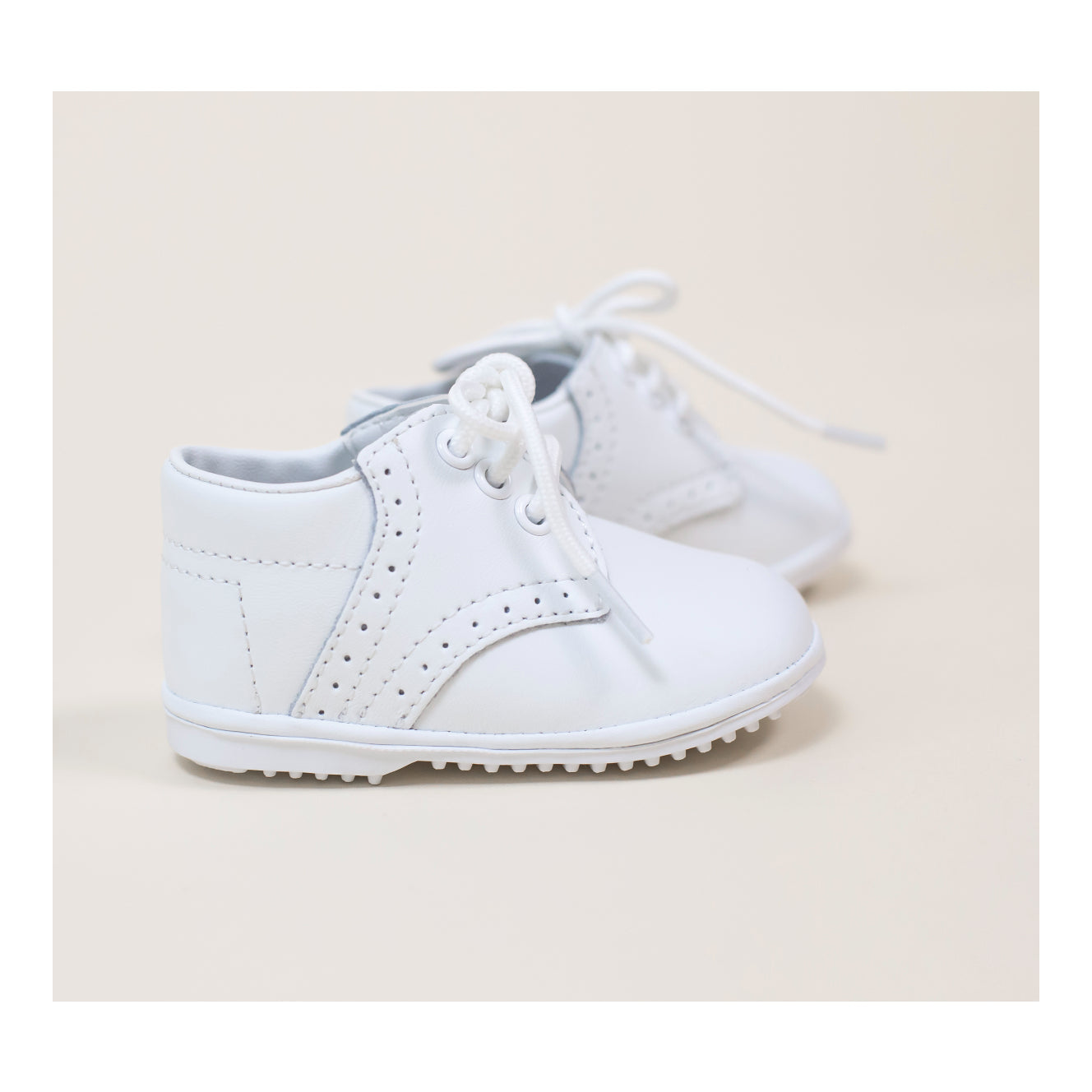 James Lace Up White