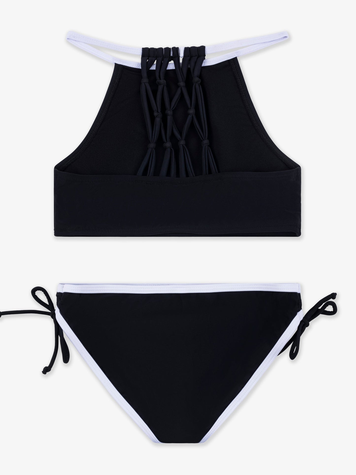 Mia Trimmed 2pc Swim- Black