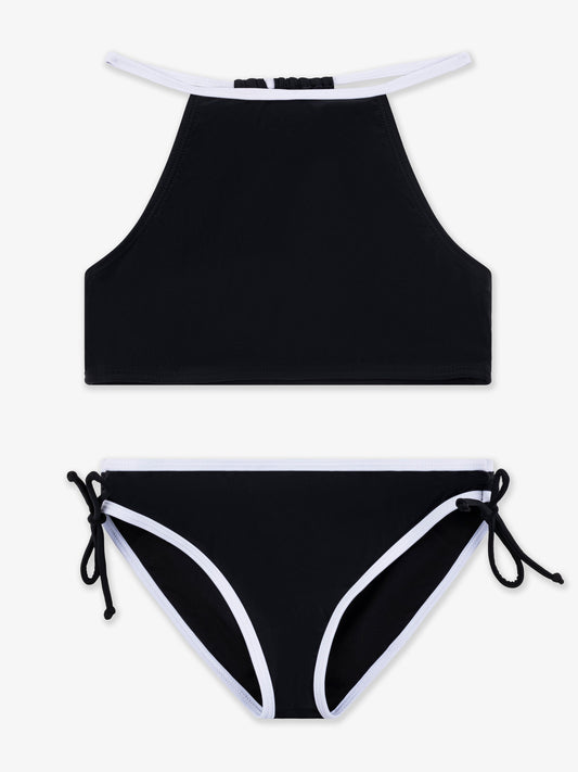 Mia Trimmed 2pc Swim- Black