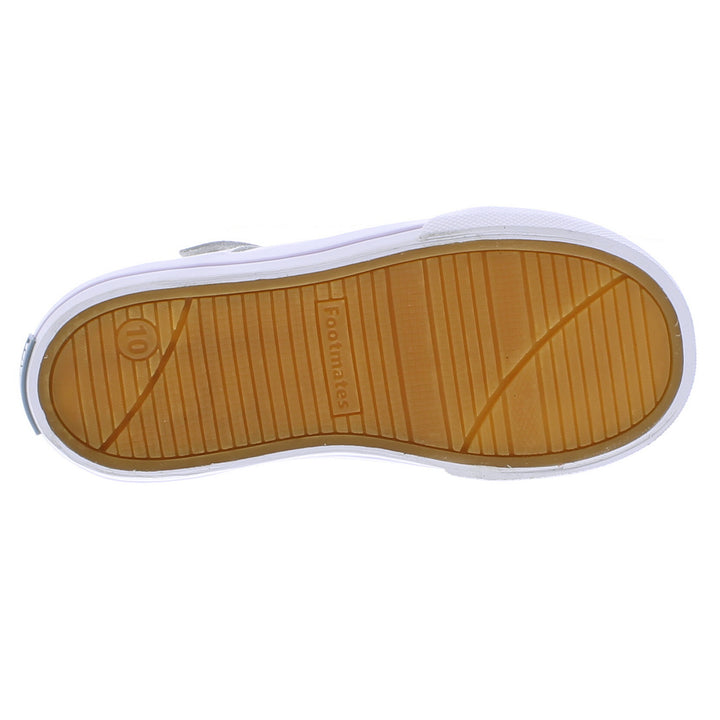 Drew White Leather T-Strap - Lavender