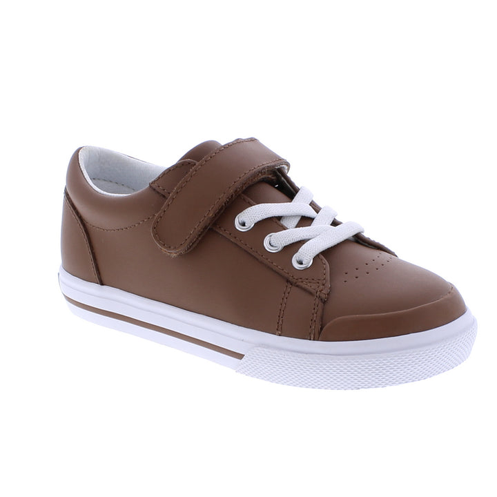 Reese Brown Leather Velcro Shoe