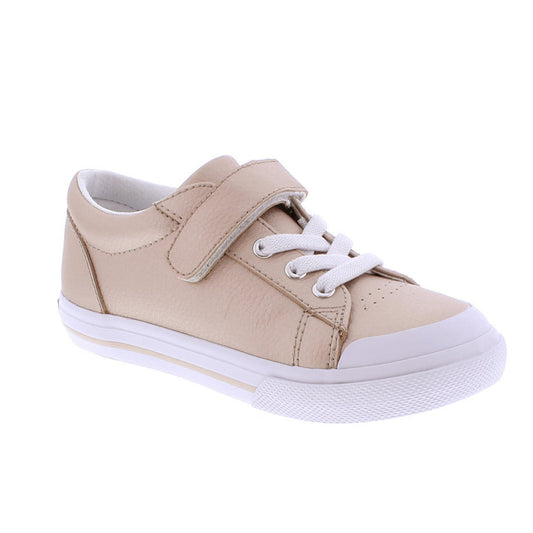 Reese Rose Gold Leather Velcro Shoe