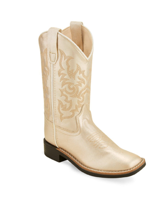 Youth Champagne Cowgirl Boot - Square Toe