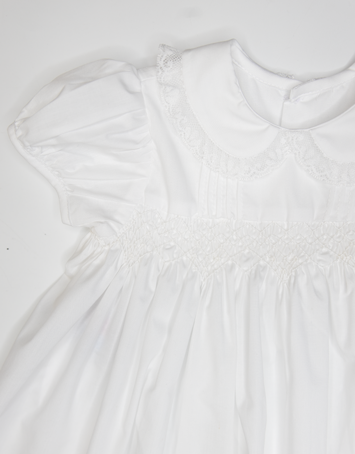 All White Smocked Finley Dress