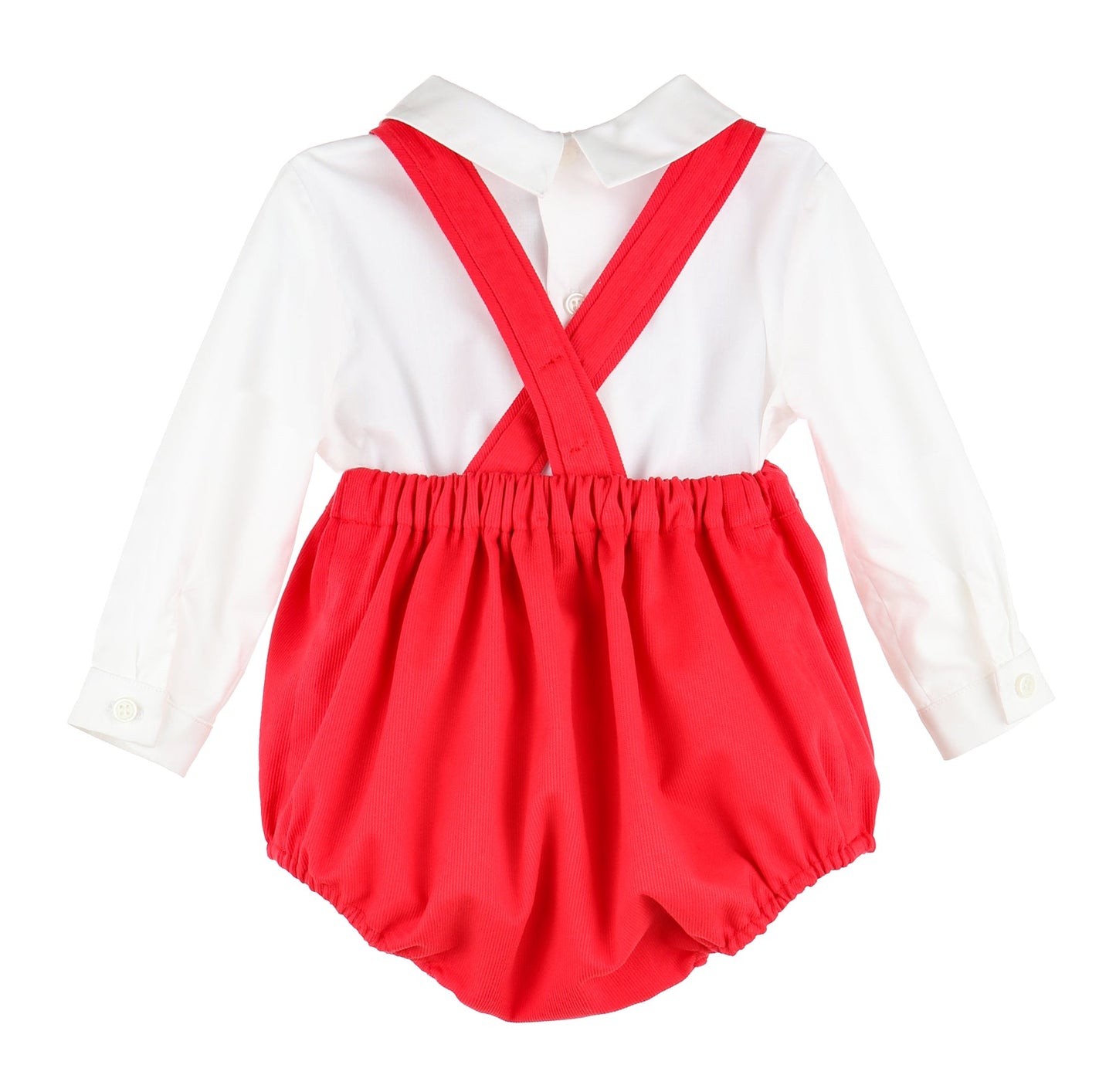 Classic Vintage Boy Overall Red