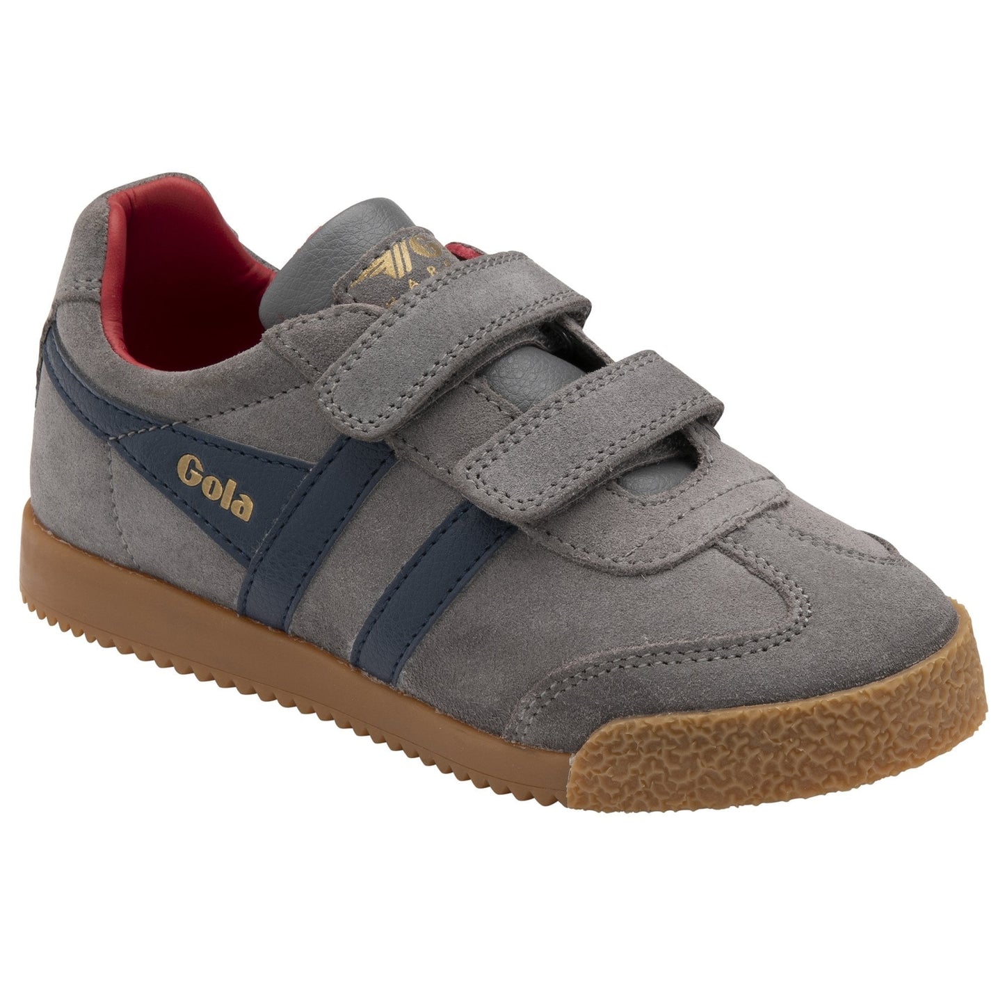 Gola Harrier Strap Ash/Navy/Deep Red Shoe